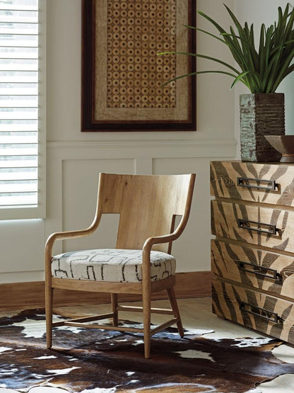 Tommy Bahama Home - Los Altos Radford Chair in Ivory and Brown - 01-1837-11-40 veiw 2