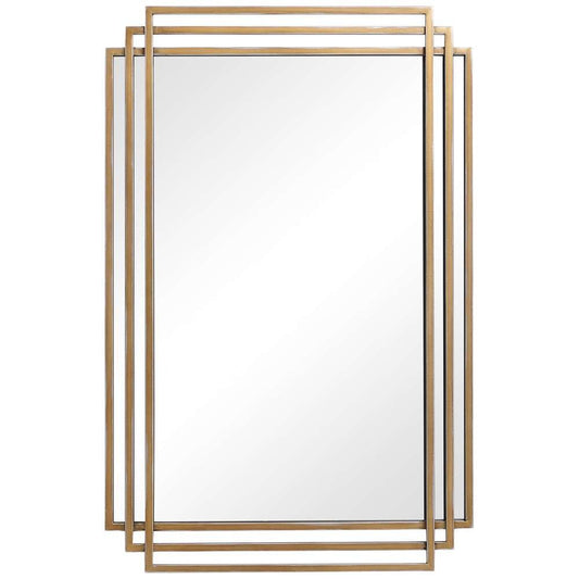 Uttermost - Amherst Brushed Gold Mirror - 09688 veiw 1