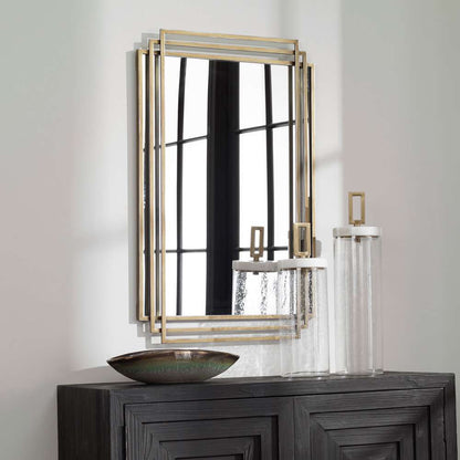 Uttermost - Amherst Brushed Gold Mirror - 09688 veiw 2