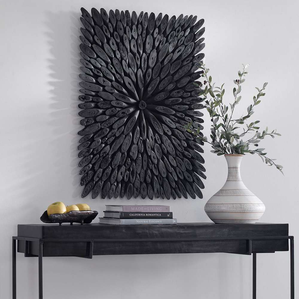 Uttermost - Bahama Black Wood Wall Decor - 04343 veiw 2