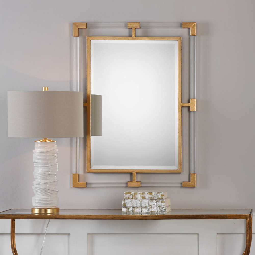 Uttermost - Balkan Modern Gold Wall Mirror - 09124 veiw 2