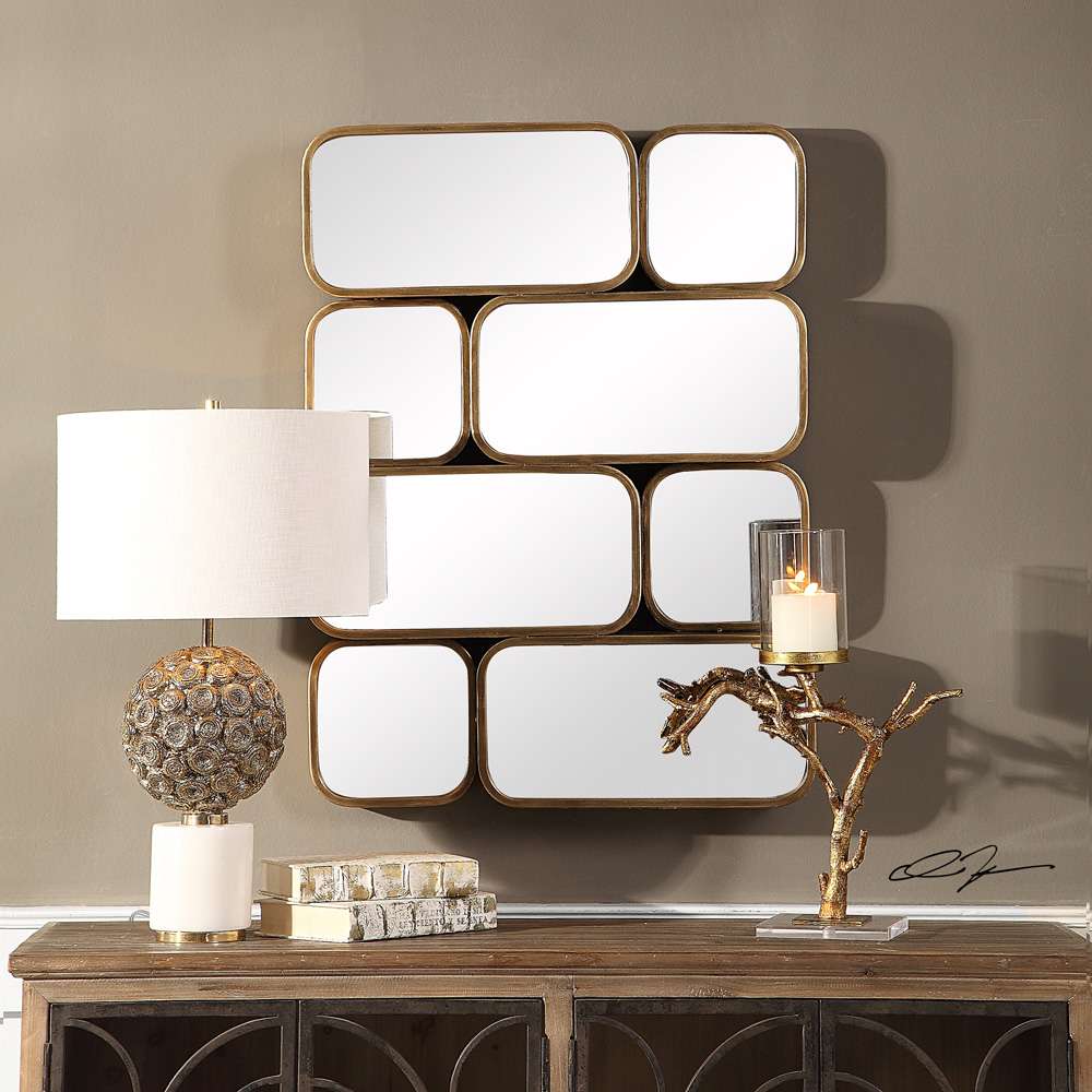 Uttermost - Canute Modern Gold Mirror - 09437 veiw 2