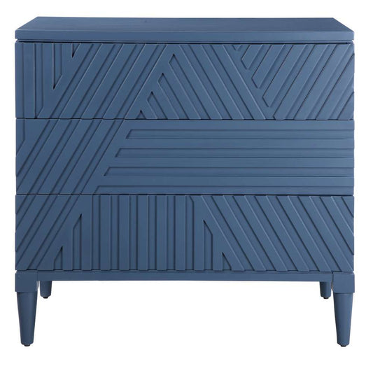 Uttermost - Colby Blue Drawer Chest - 25383 veiw 1