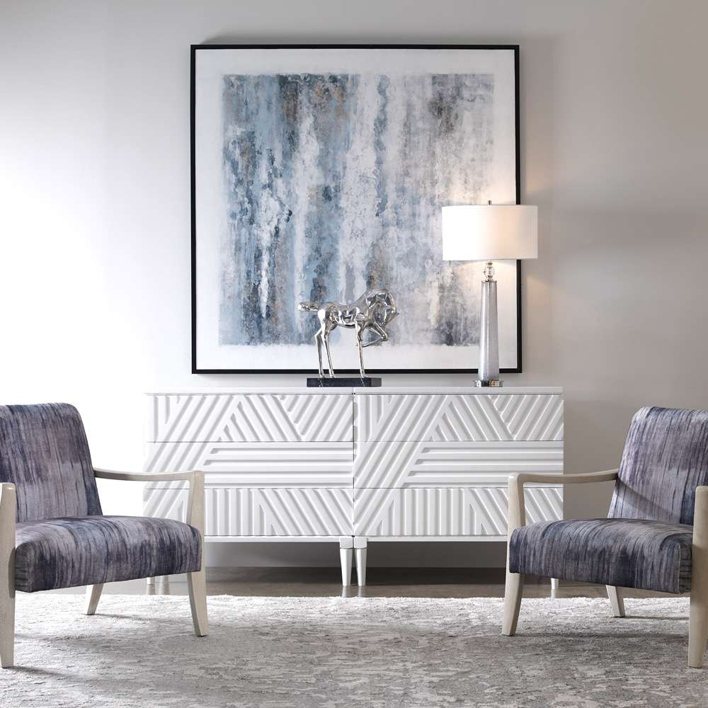 Uttermost - Colby White Drawer Chest - 25382 veiw 2