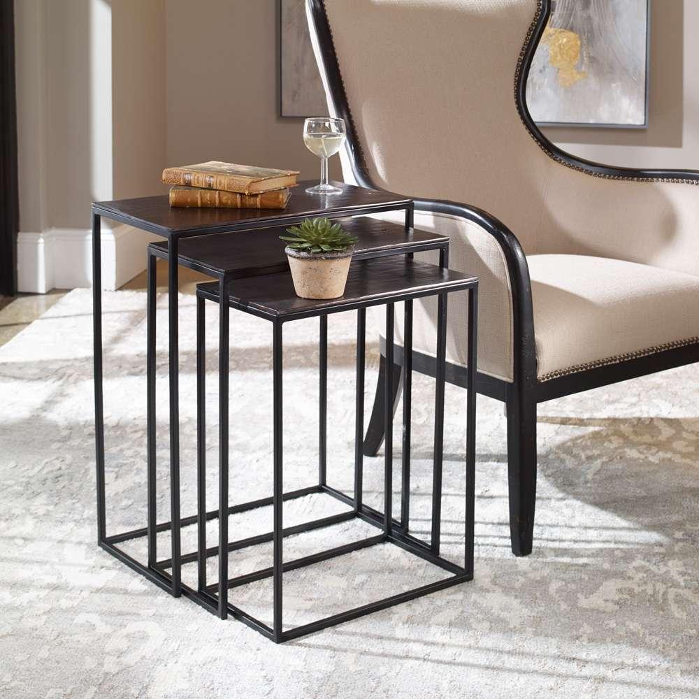 Uttermost - Coreene Iron Nesting Tables (Set of 3) - 25040 veiw 2