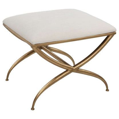 Uttermost - Crossing Small White Bench - 23677 veiw 2