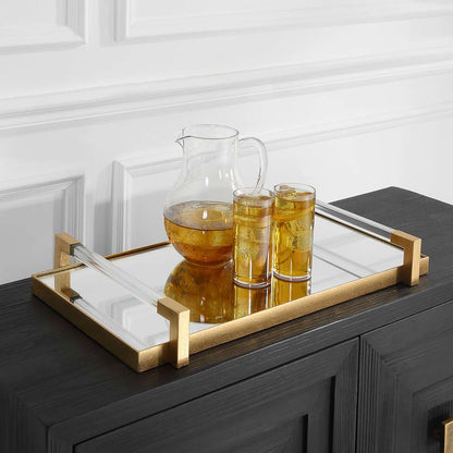 Uttermost - Deki Gold Mirrored Tray - 18083 veiw 4