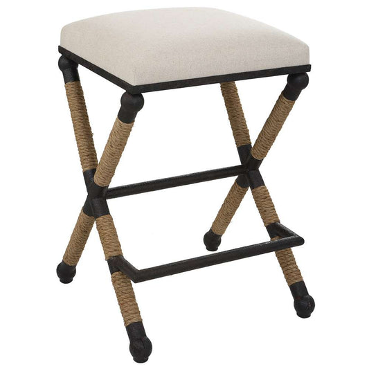 Uttermost - Firth Rustic Oatmeal Counter Stool - 23709 veiw 1