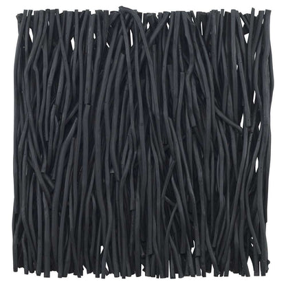 Uttermost - Gathered Teak Square Black Wood Wall Decor - 04353 veiw 1