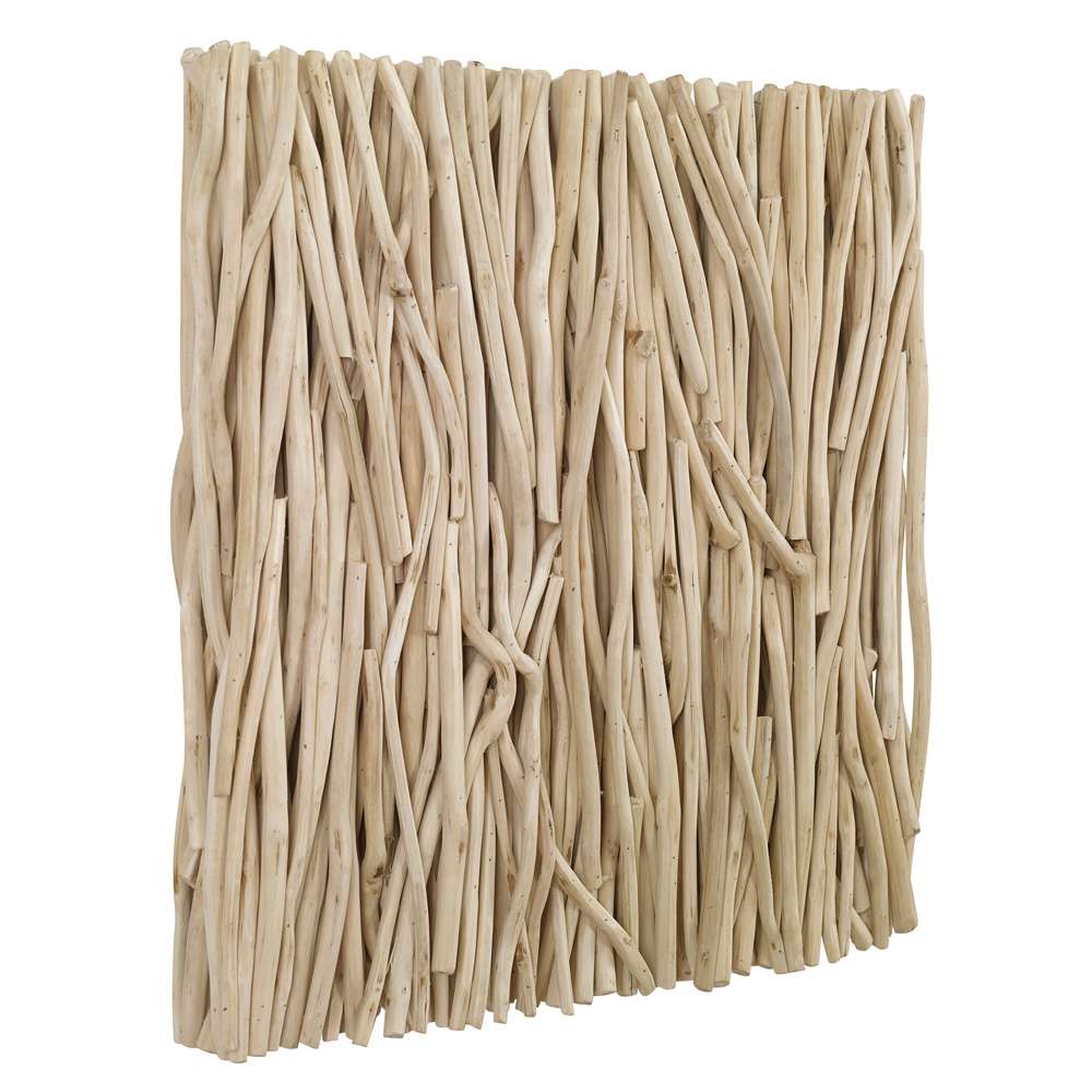 Uttermost - Gathered Teak Square Bleached Wood Wall Decor - 04352 veiw 3