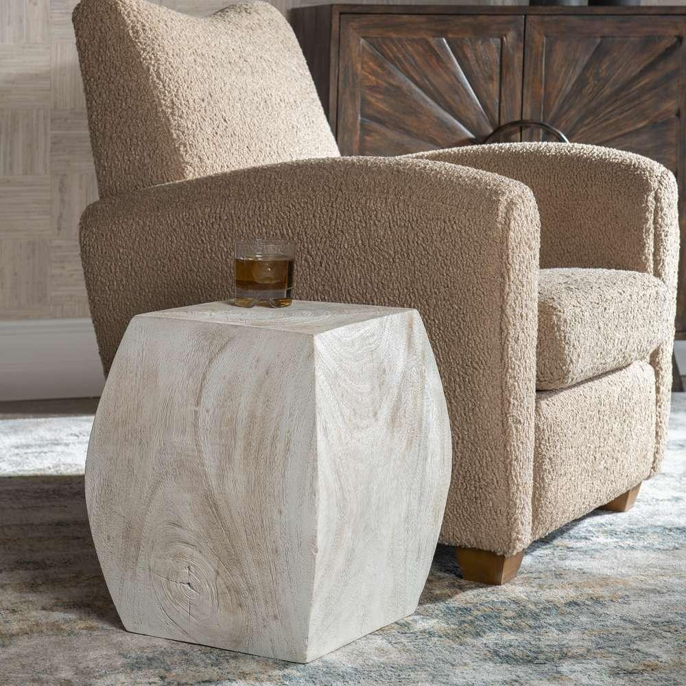 Uttermost - Grove Ivory Wooden Accent Stool - 25295 veiw 3