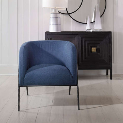 Uttermost - Jacobsen Denim Barrel Chair - 23683 veiw 2