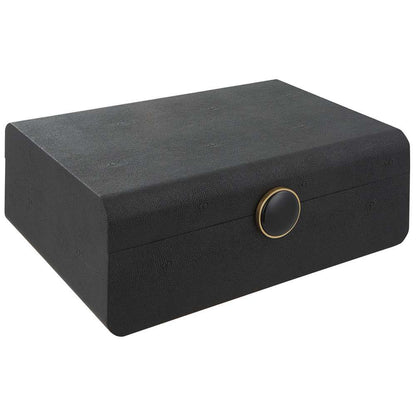 Uttermost - Lalique Black Shagreen Box  - 18058 veiw 3