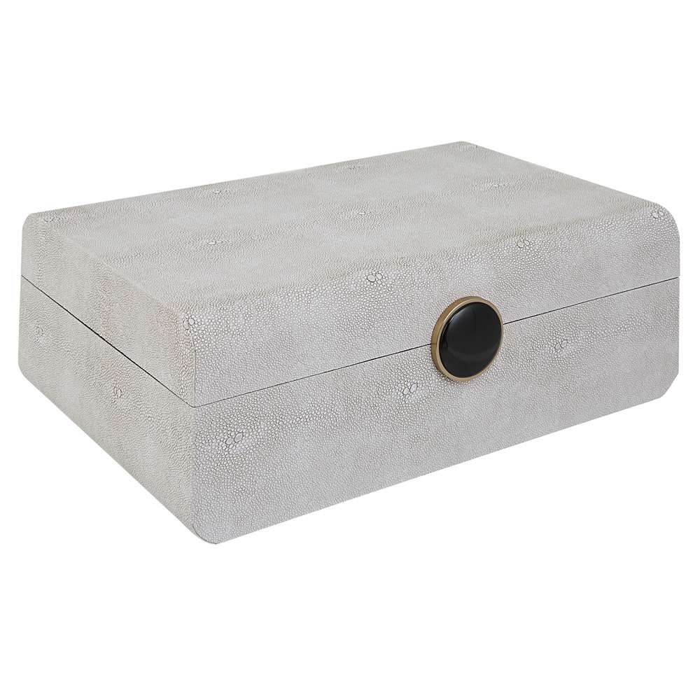 Uttermost - Lalique White Shagreen Box - 17995 veiw 2