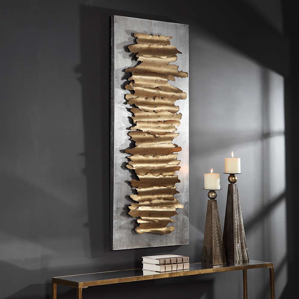 Uttermost - Lev Gold Metal Wall Decor - 04195 veiw 2