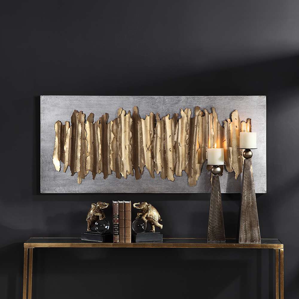 Uttermost - Lev Gold Metal Wall Decor - 04195 veiw 4