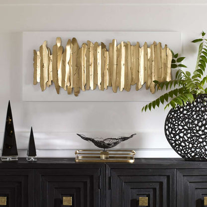 Uttermost - Lev White Metal Wall Decor - 04320 veiw 2