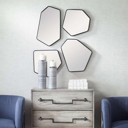 Uttermost - Linneah Black Mirrors, Set/4 - 09813 veiw 4