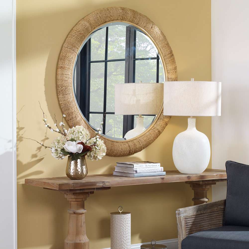 Uttermost - Mariner Natural Round Mirror - 08169 veiw 2