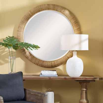 Uttermost - Mariner Natural Round Mirror - 08169 veiw 4