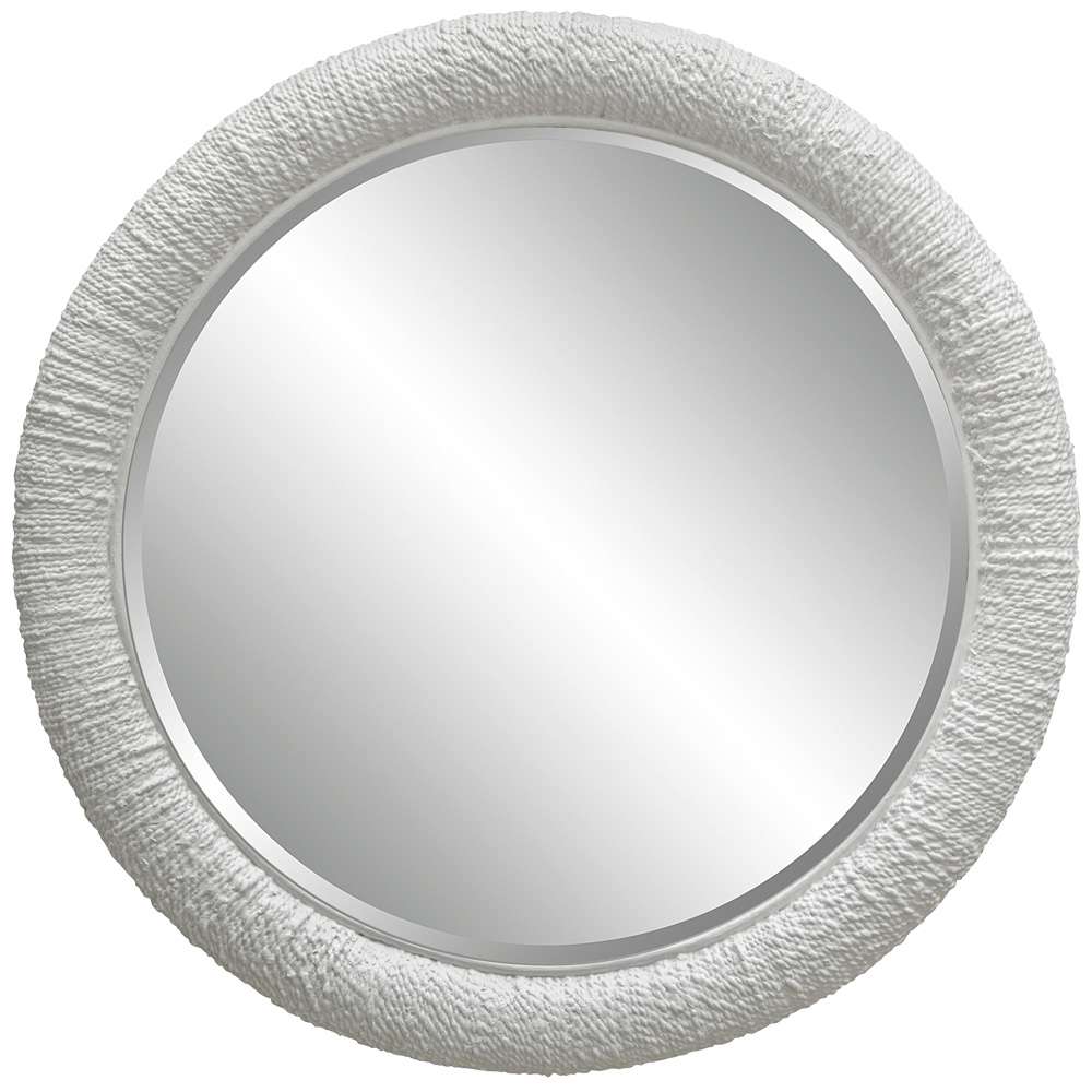 Uttermost - Mariner White Round Mirror - 08168 veiw 1