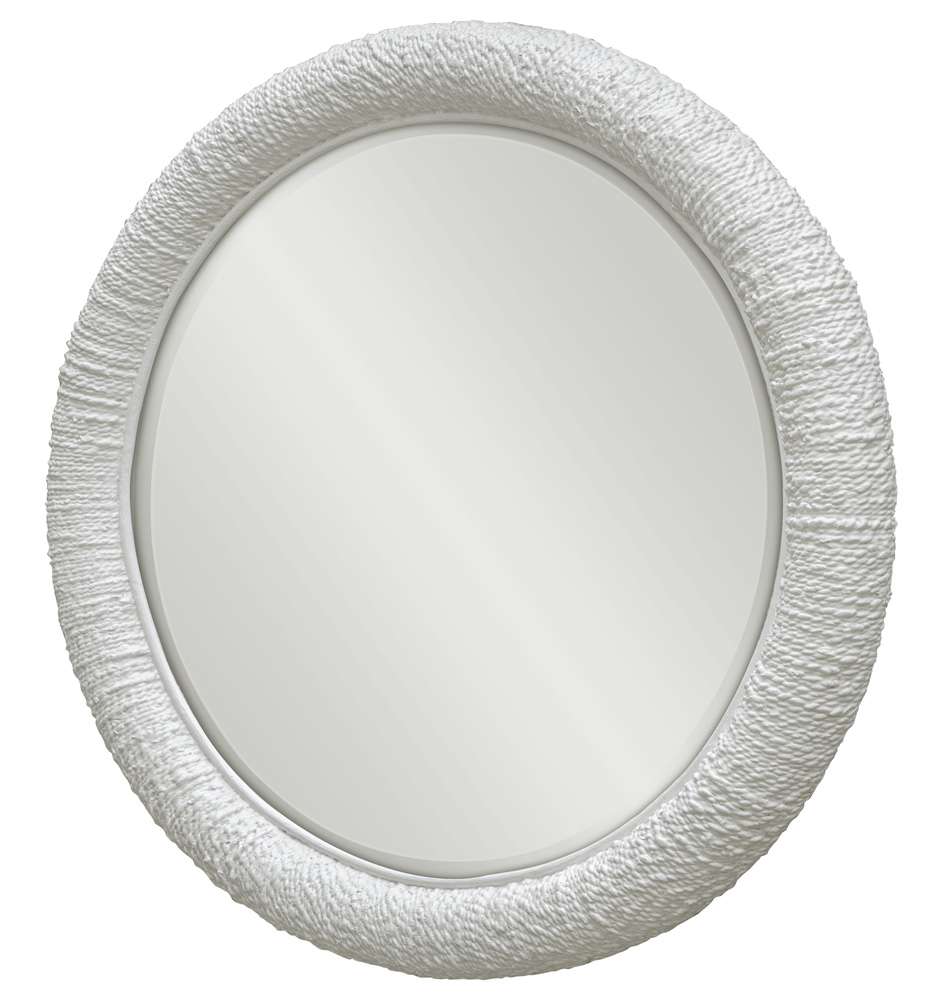 Uttermost - Mariner White Round Mirror - 08168 veiw 3