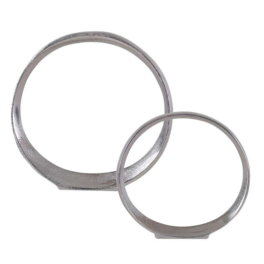 Uttermost - Orbits Nickel Ring Sculptures (Set of 2) - 17985 veiw 1