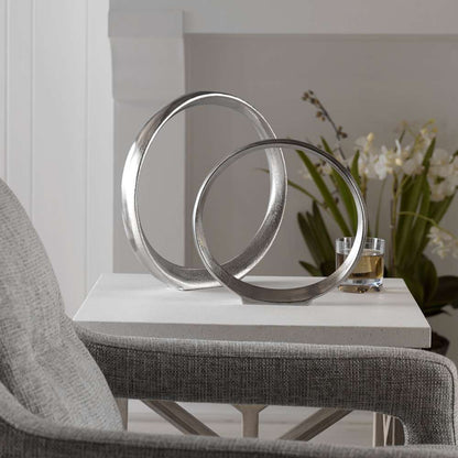 Uttermost - Orbits Nickel Ring Sculptures (Set of 2) - 17985 veiw 4