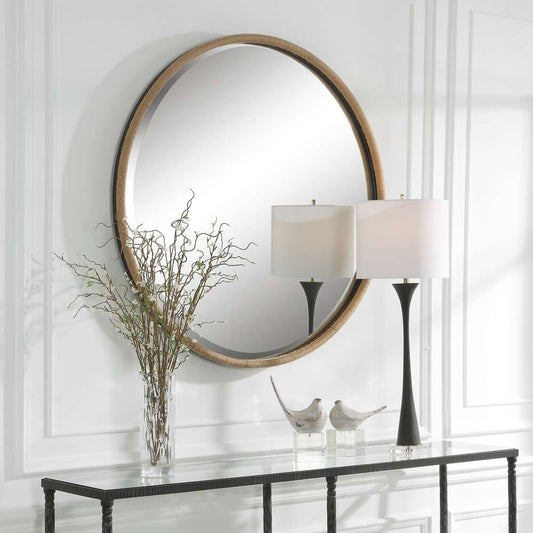 Uttermost - Ranchero Natural Rope Round Mirror - 09887 veiw 2