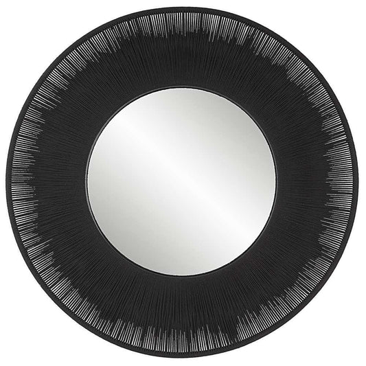 Uttermost - Sailors Knot Black Round Mirror - 09823 veiw 1