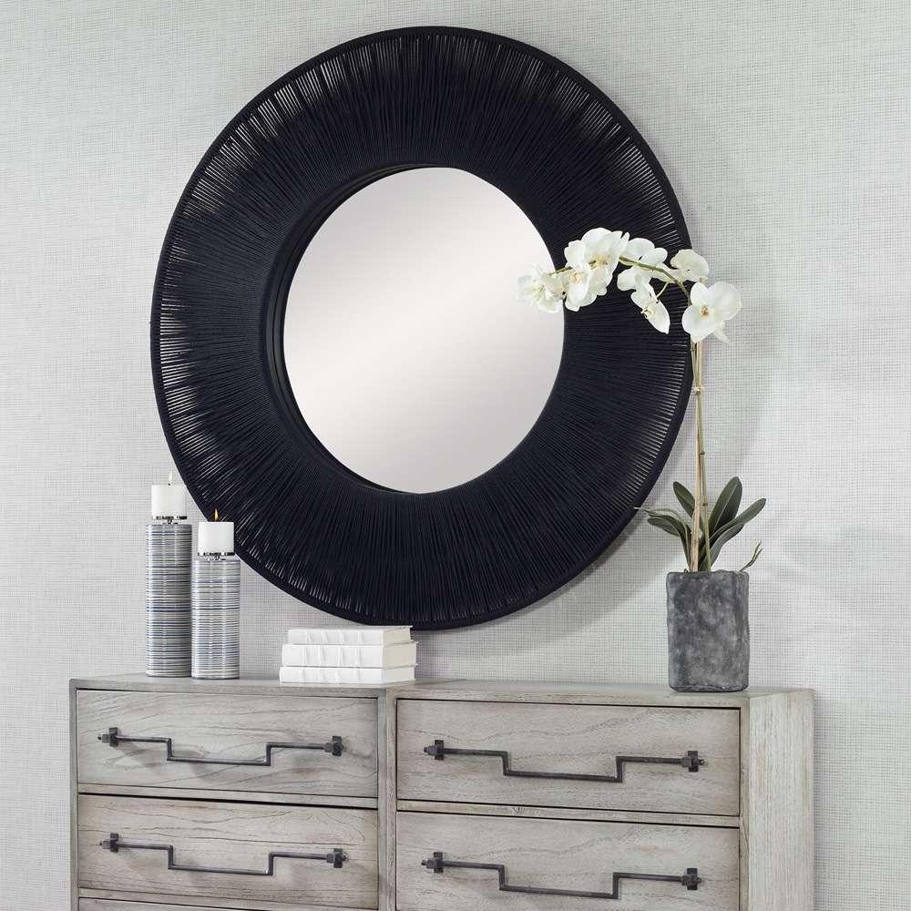 Uttermost - Sailors Knot Black Round Mirror - 09823 veiw 2