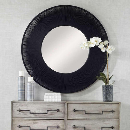 Uttermost - Sailors Knot Black Round Mirror - 09823 veiw 4