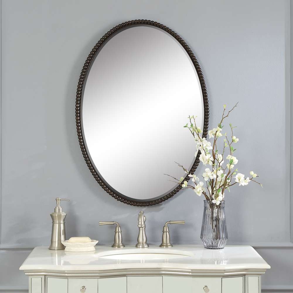 Uttermost - Sherise Bronze Oval Mirror - 01101-B veiw 4