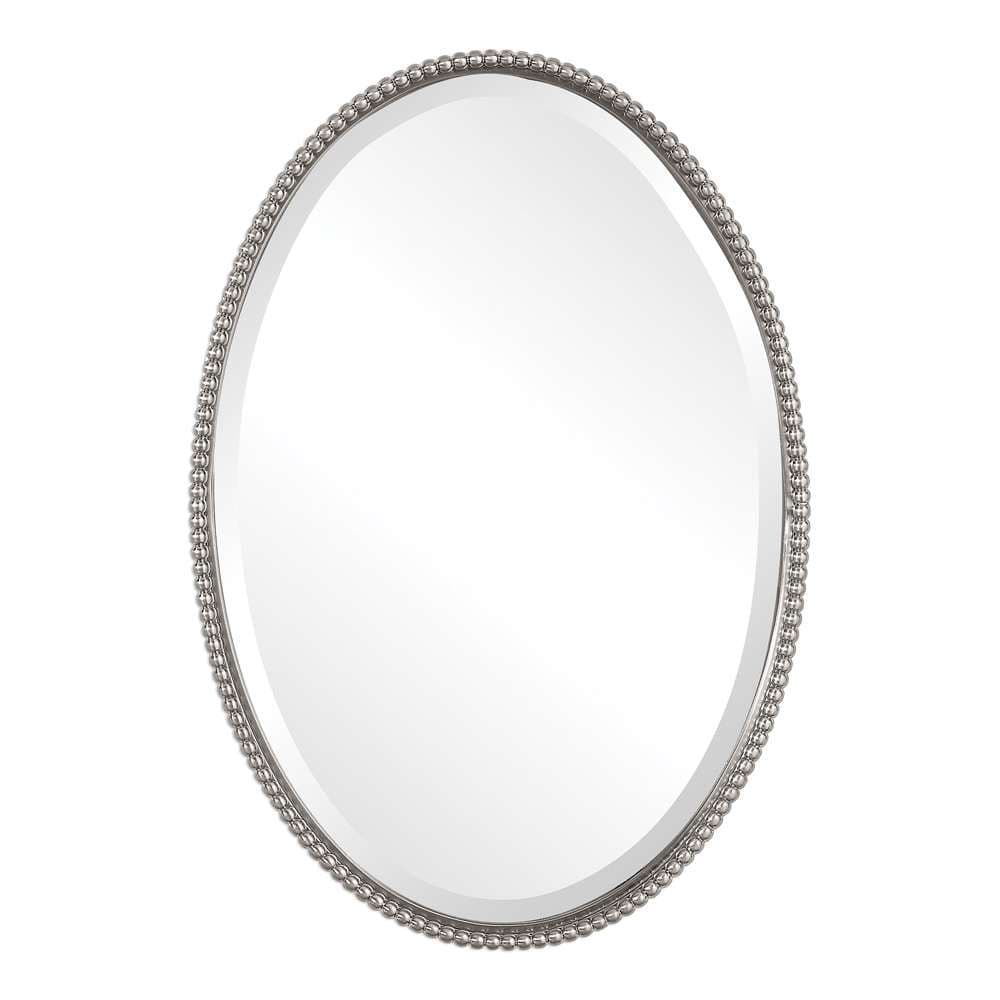 Uttermost - Sherise Brushed Nickel Oval Mirror - 01102-B veiw 1
