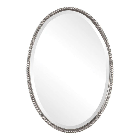 Uttermost - Sherise Brushed Nickel Oval Mirror - 01102-B veiw 1