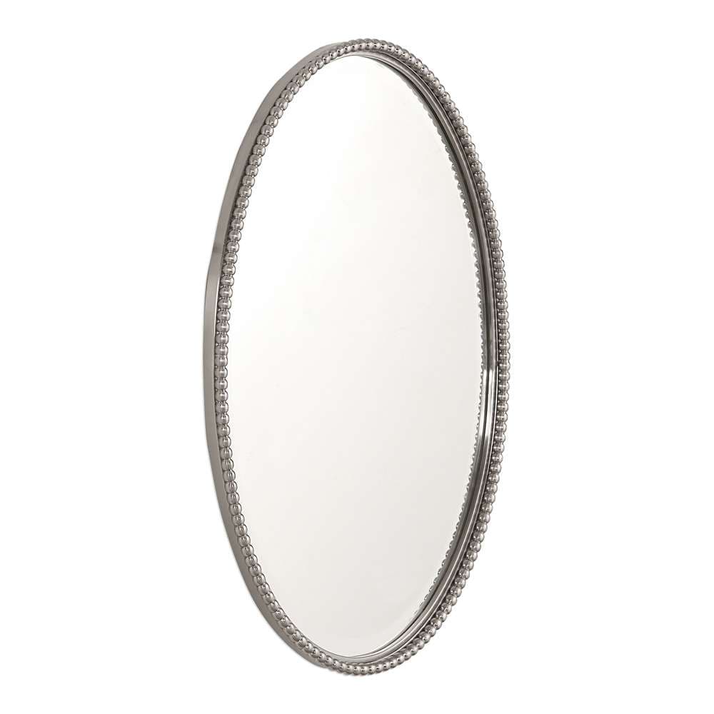 Uttermost - Sherise Brushed Nickel Oval Mirror - 01102-B veiw 3