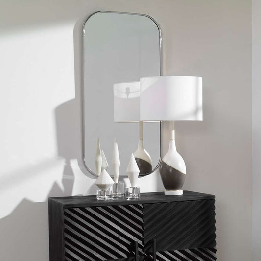 Uttermost - Taft Polished Nickel Mirror - 09719 veiw 2