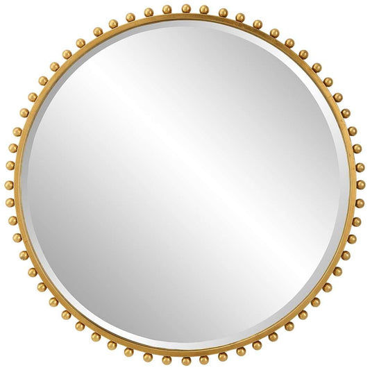 Uttermost - Taza Gold Round Mirror - 09777 veiw 1