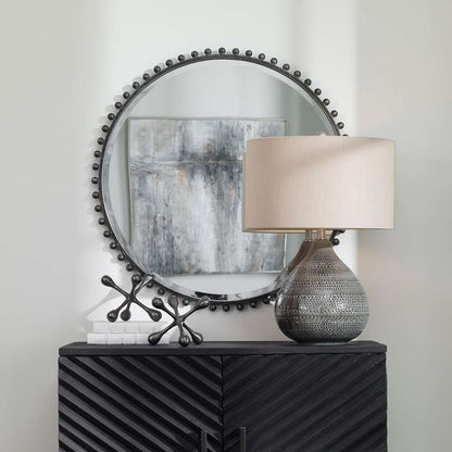 Uttermost - Taza Round Iron Mirror - 09691 veiw 4