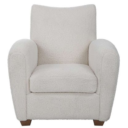 Uttermost - Teddy White Shearling Accent Chair - 23682 veiw 1