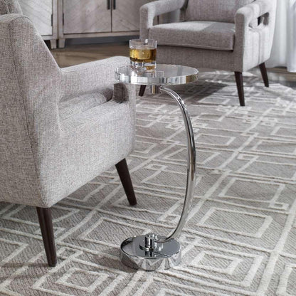 Uttermost - Waveney Nickel Drink Table - 25144 veiw 4