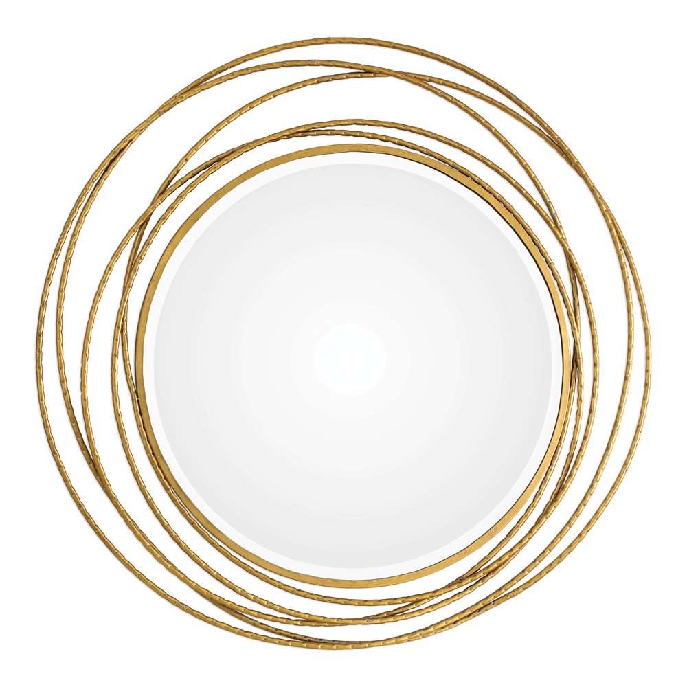 Uttermost - Whirlwind Gold Round Mirror - 09348 veiw 1