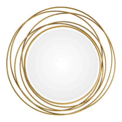 Uttermost - Whirlwind Gold Round Mirror - 09348 veiw 1