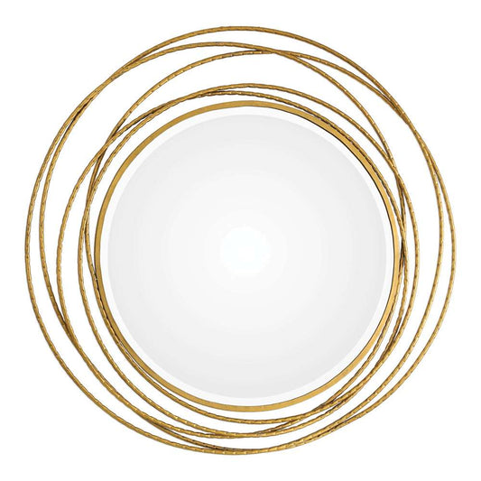 Uttermost - Whirlwind Gold Round Mirror - 09348 veiw 1