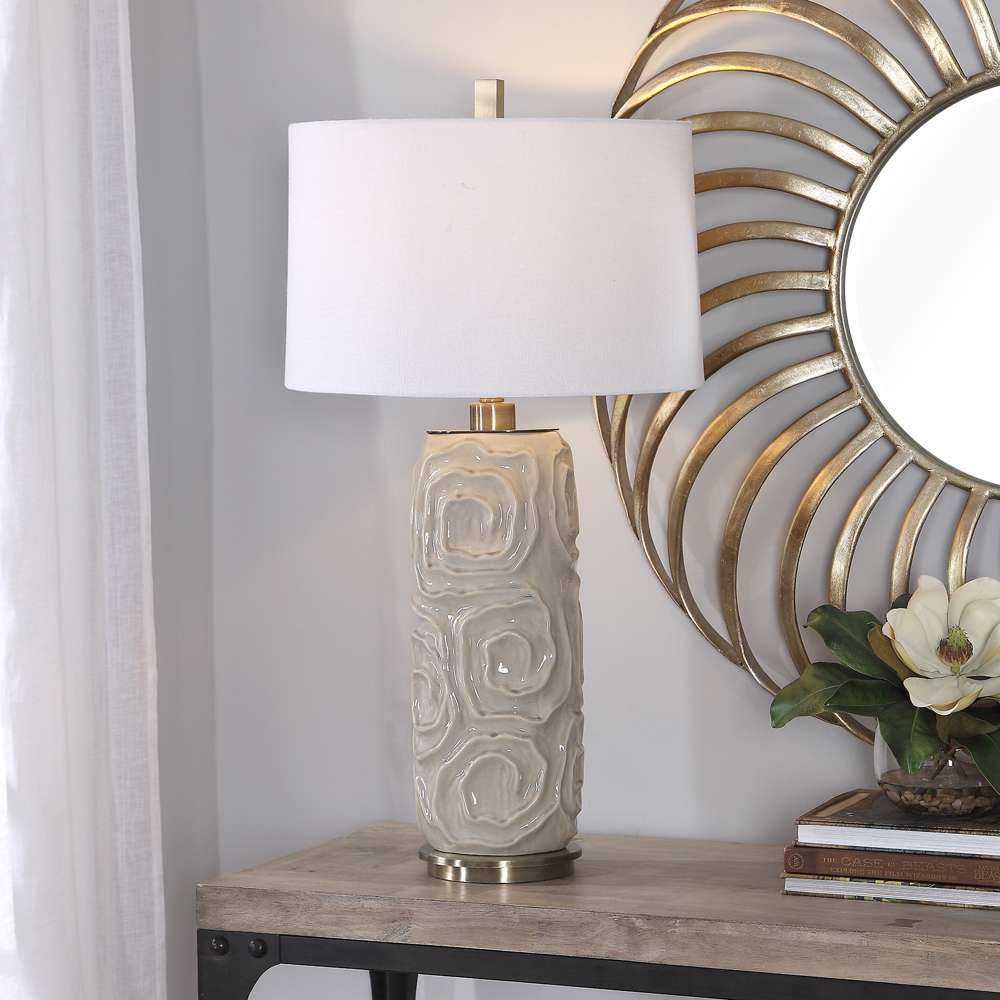 Uttermost - Zade Warm Gray Table Lamp - 26379-1 veiw 4