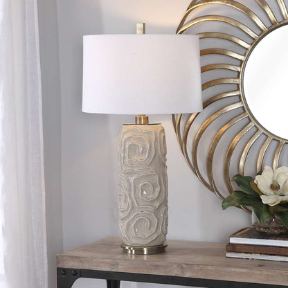 Uttermost - Zade Warm Gray Table Lamp - 26379-1 veiw 4