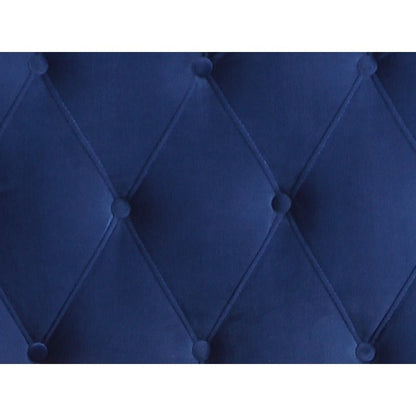 Wallace & Bay - Dalton Cobalt Velvet Full Upholstered Bed with Tufted, Padded Headboard, And Platform-Style Base - B510022 veiw 7