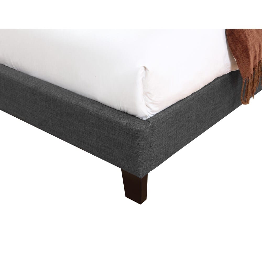 Wallace & Bay - Kirby Cockatoo Gray Full Upholstered Bed with Nailhead, Padded Headboard, And Platform-Style Base - B510037 veiw 5