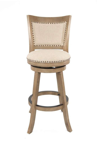 Boraam - 29in Melrose Barstool in Driftwood Gray Wire-Brush And Ivory - 76529 veiw 2