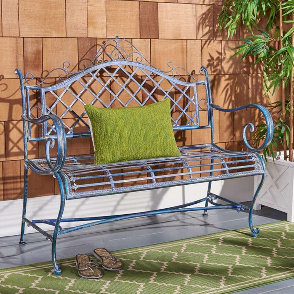 Safavieh - Abner Bench - Mossy Blue  - PAT5017C veiw 2